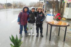 برپایی ایستگاه صلواتی به مناسبت نیمه شعبان در خنداب