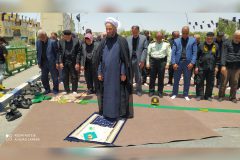 برگزاری نماز ظهر عاشورا در خنداب
