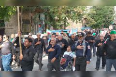 مراسم جاماندگان اربعین در خنداب برگزار شد