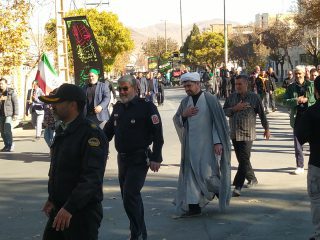 دسته عزاداری مردم خنداب در روز شهادت حضرت زهرا(س)