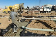 پایگاه اورژانس ۱۱۵ دهچال بتن‌ریزی شد